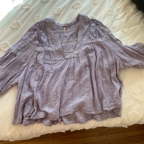 Free People purple blouse - Picture 1 of 2